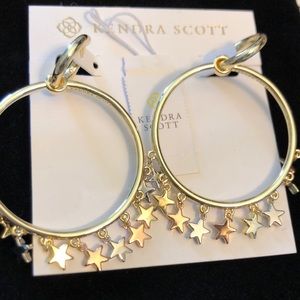 Kendra Scott Star Hoop Earrings - BRAND NEW (Star Sloane Hoop)
